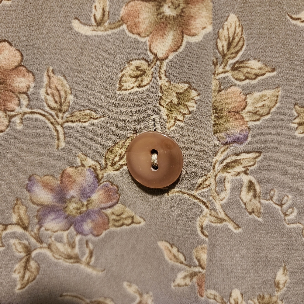 Liz Claiborne Tan Floral Midi Dress - Picture 4 of 5